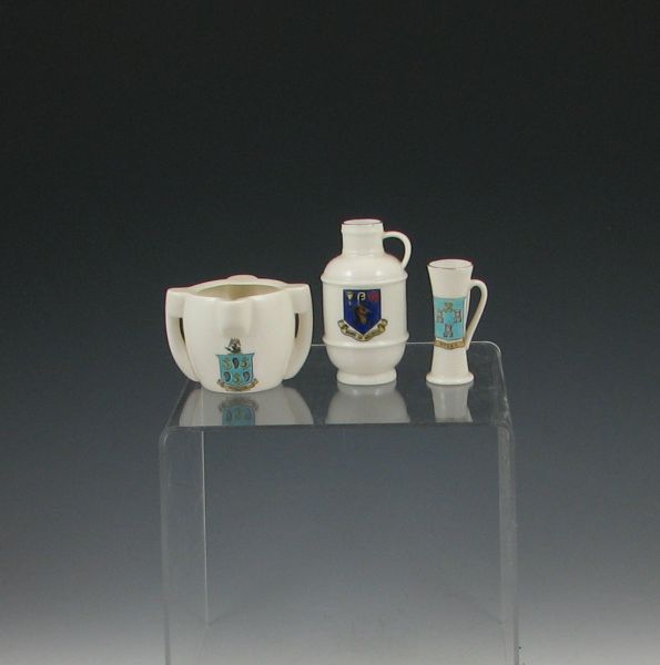 3 W.H. Goss china miniatures3 1/8''