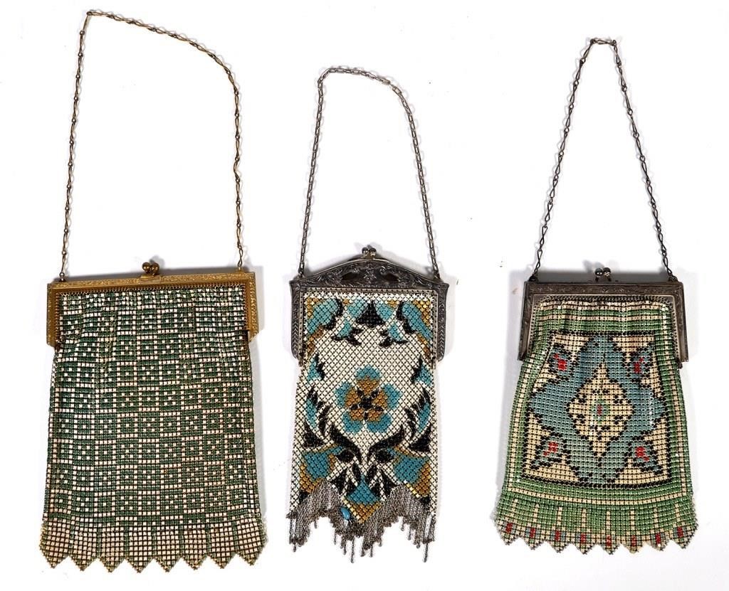 (3) WHITING & DAVIS ENAMELED