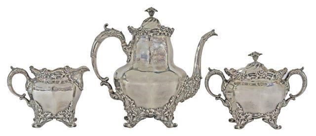 3) WHITING MFG. CO. STERLING FLORAL