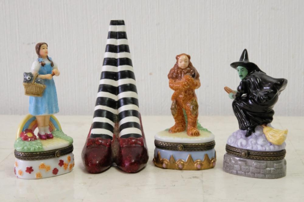 3 WIZARD OF OZ TRINKET BOXES