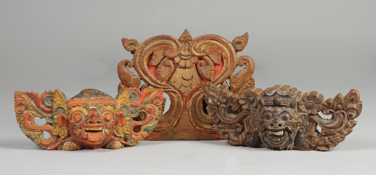 3 Wood Carvings from Bali