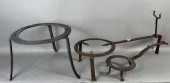 3 WROUGHT IRON HEARTHSIDE TRIV