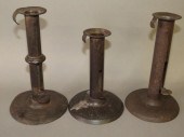 3 WROUGHT IRON HOG SCRAPER STY