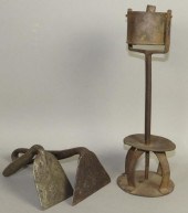 3 WROUGHT IRON PRIMITIVESca. 1