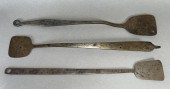 3 WROUGHT IRON SPATULAS CA. LA