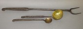 3 WROUGHT IRON UTENSILSca. 18t