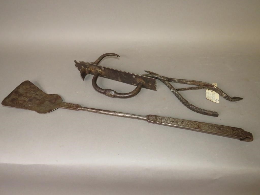 3 WROUGHT TOOLS/UTENSILSca.