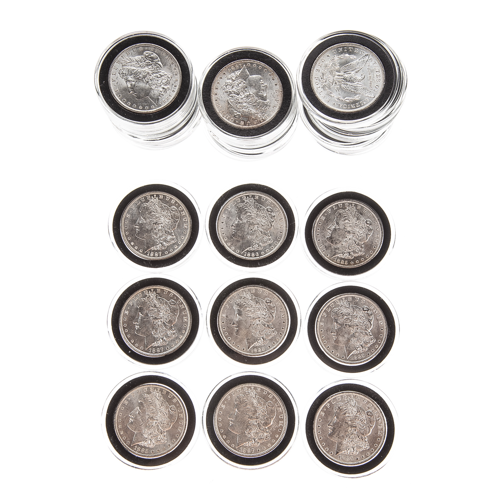 30 BU MORGAN SILVER DOLLARS 83-O