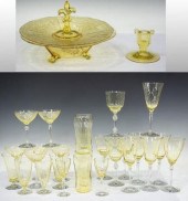 (30) ELEGANT FOSTORIA TOPAZ YE
