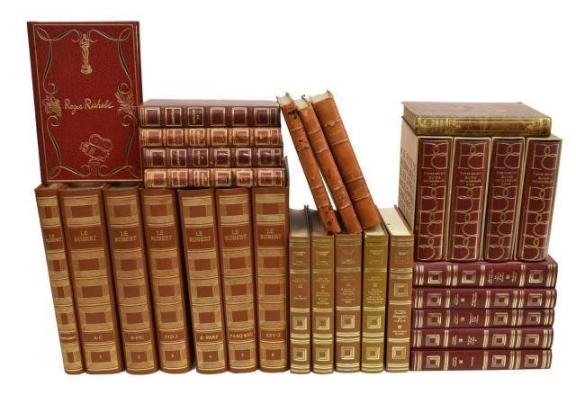 (30) FRENCH LIBRARY SHELF BOOKS(lot
