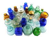 30+ INK BOTTLES AND DAMAGED IN