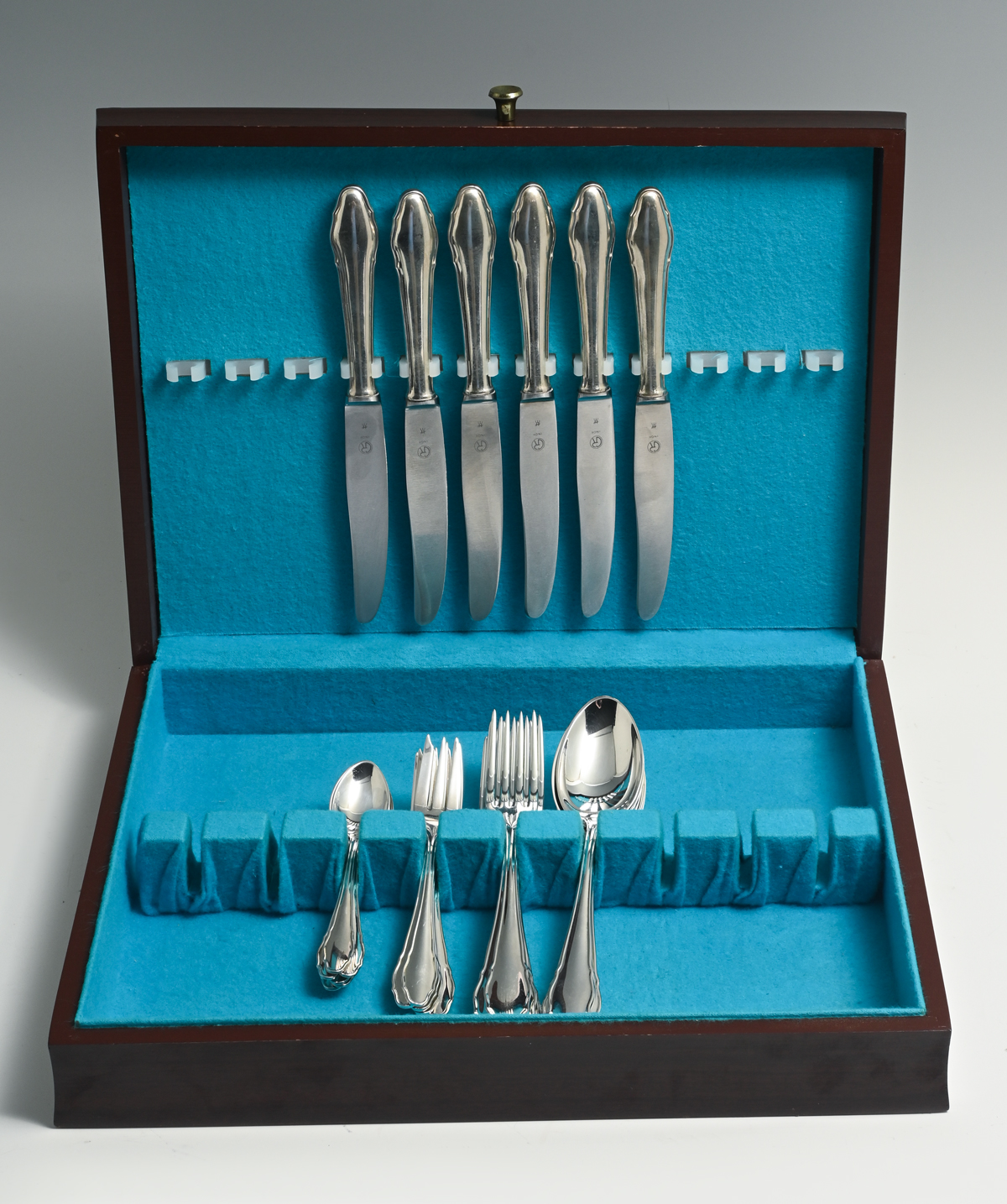 30 PC. ITALIAN ''INOX'' MID-CENTURY