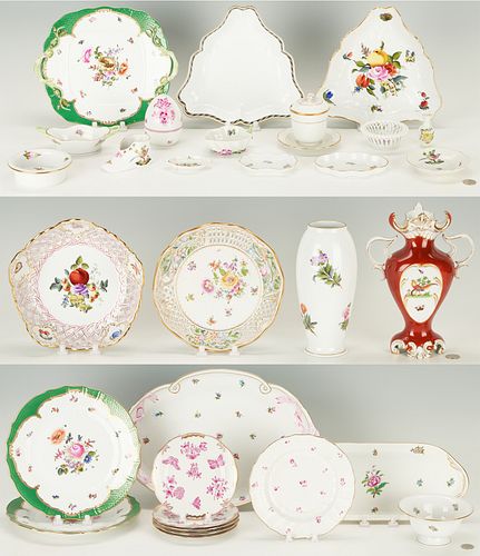 30 PCS. HEREND TABLEWARE, INCL.