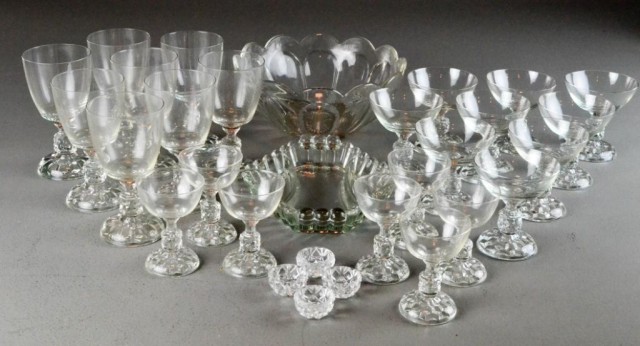 (30) Pcs. Stemware and Heisy