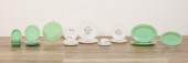 30 PIECE FIRE KING JADEITE AND