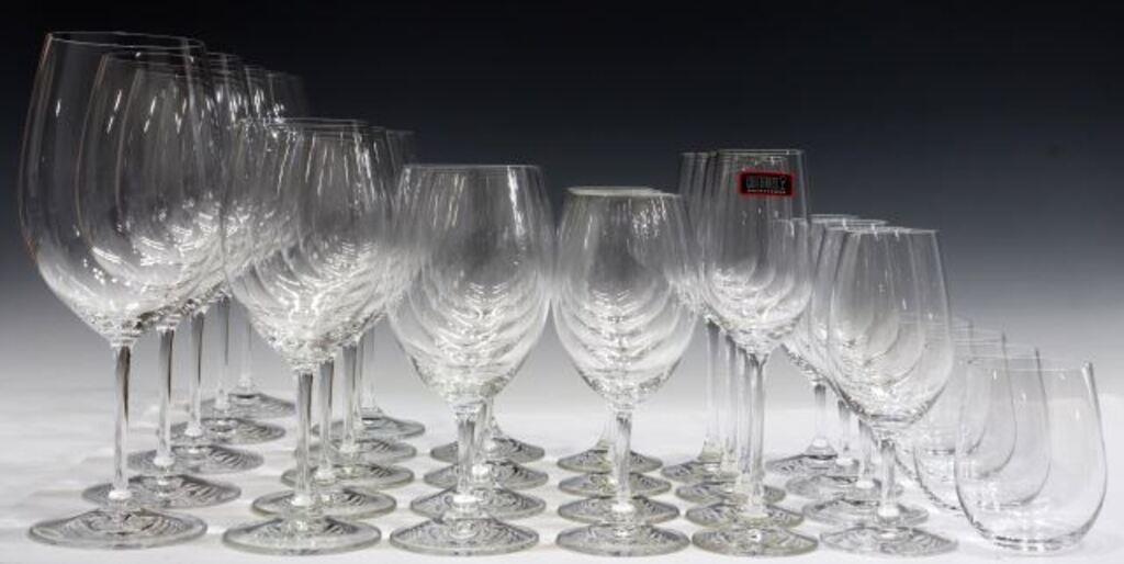 (30) RIEDEL COLORLESS GLASS WINE