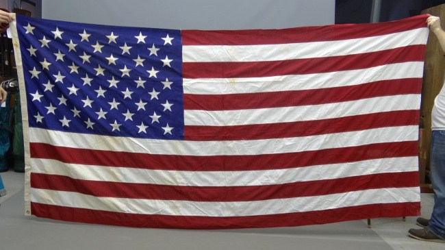 30 star American flag labeled