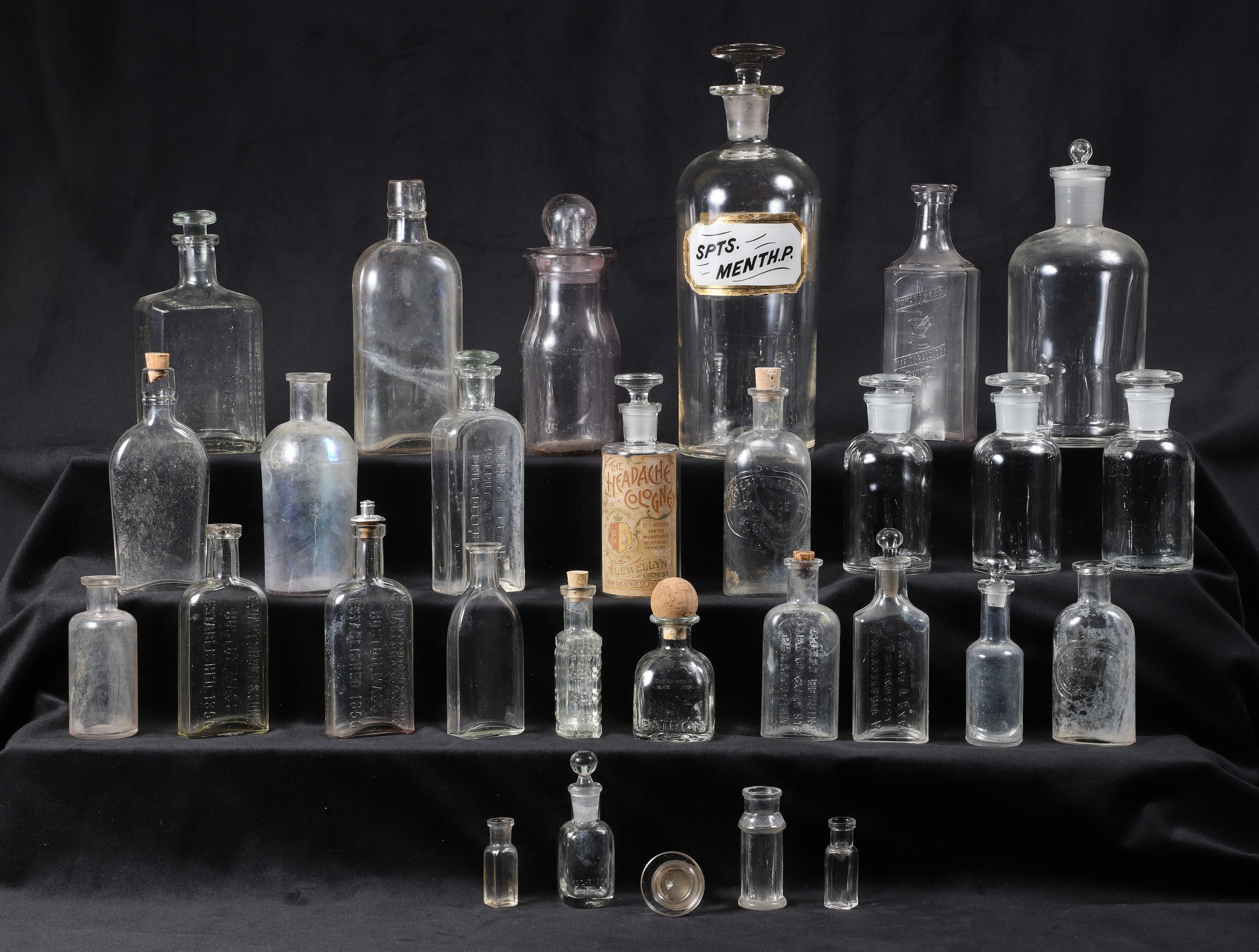 (30+) Vintage clear apothecary