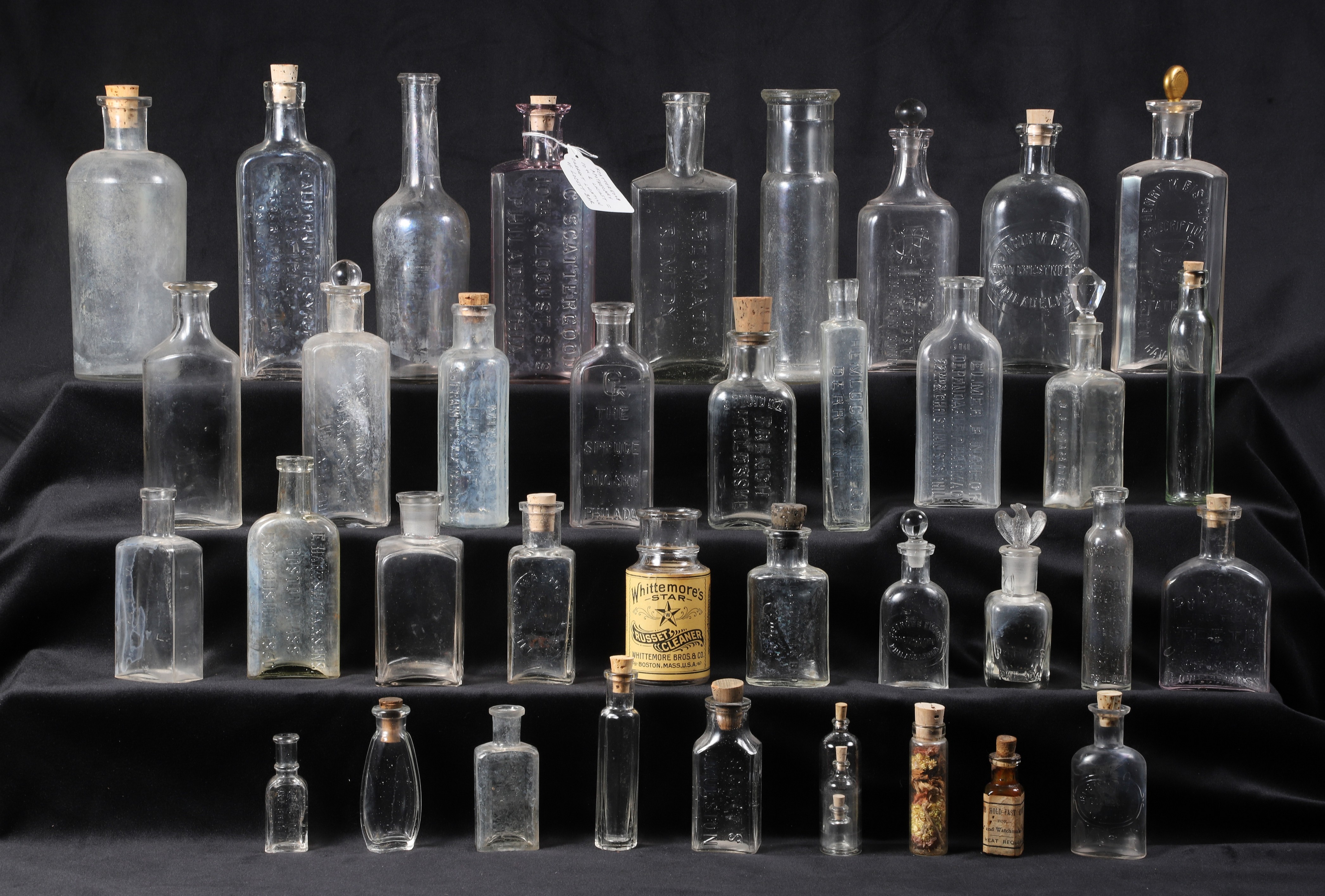 (30+) Vintage clear apothecary
