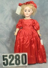 304 DEP bisque head doll, 20 i