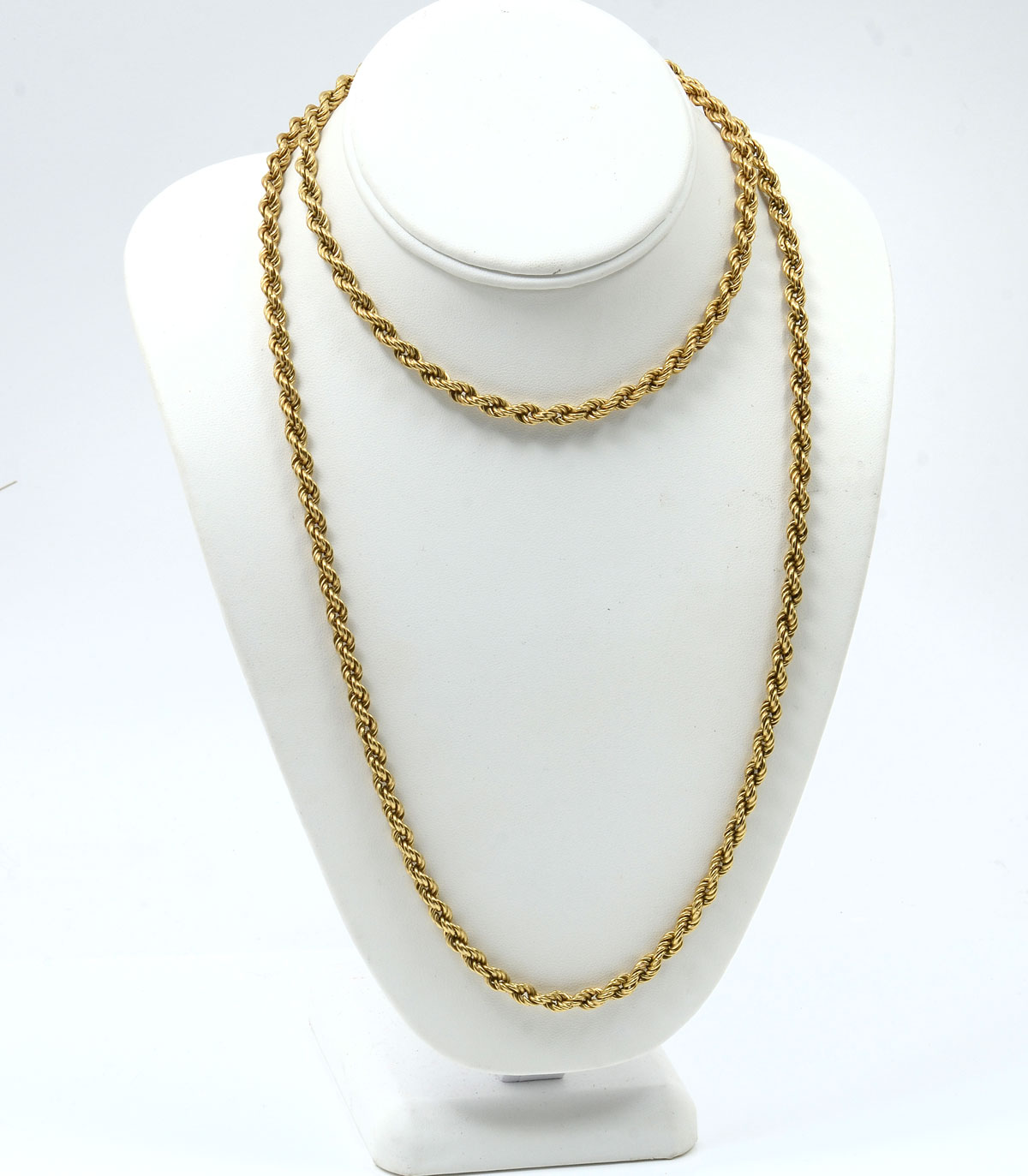 30.9 GRAM 18K 38'' ROPE NECKLACE: