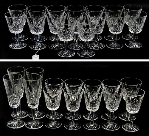 30PCS WATERFORD CRYSTAL "LISMORE"