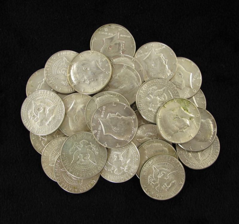 (31) 1965 - 1969 40% Silver Halves