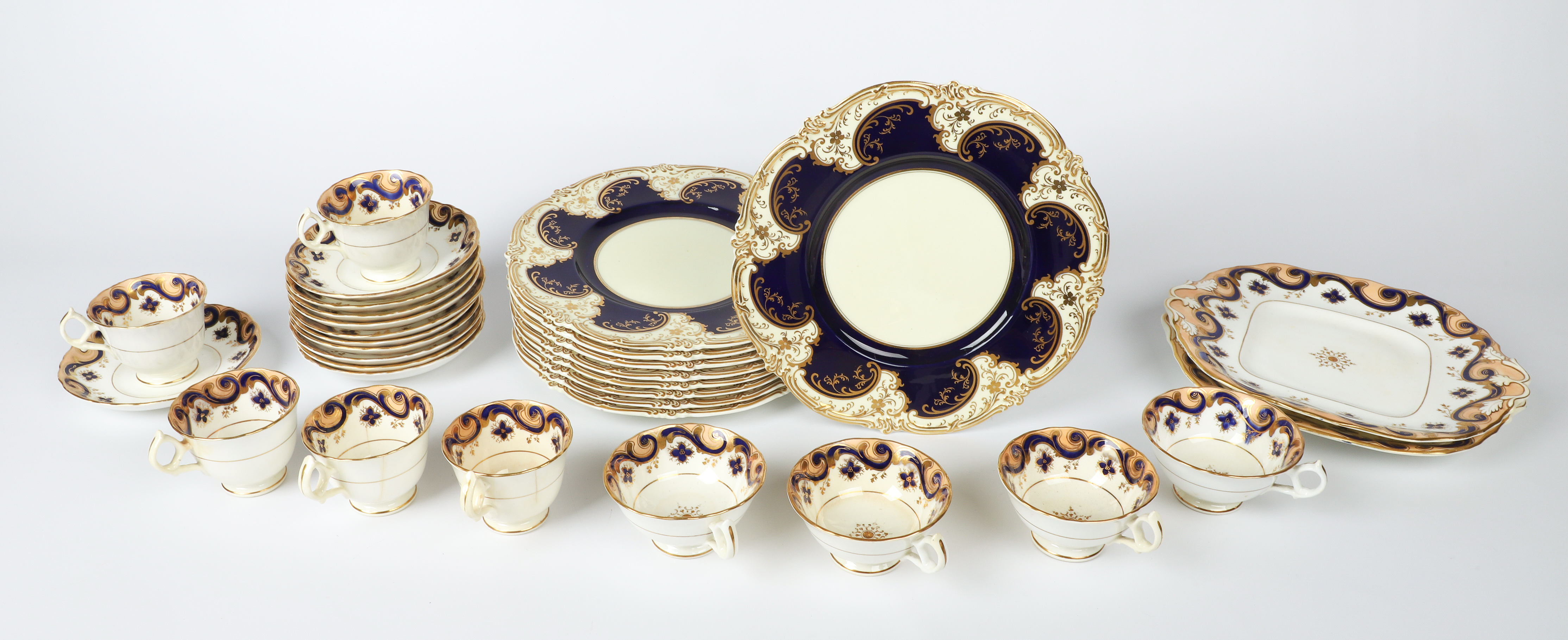 (31) Assembled Gilt and Cobalt