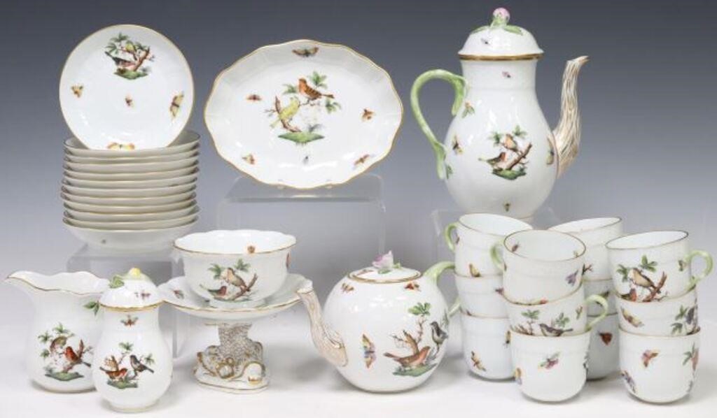 (31) HEREND 'ROTHSCHILD BIRD' TEA &