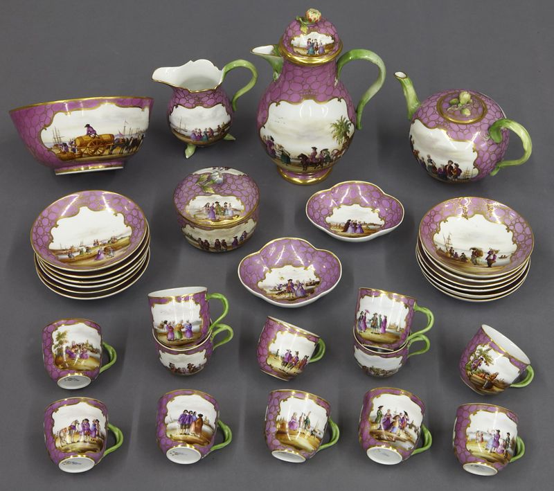 31 Pc. Meissen porcelain