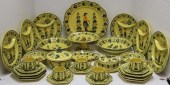 31 PIECE LOT OF QUIMPER POTTER