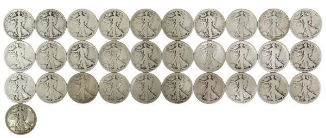 (31) US WALKING LIBERTY HALF