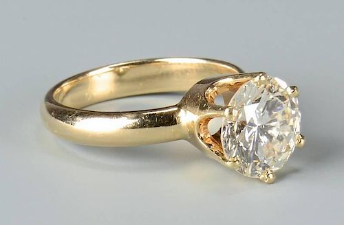 3.10 ROUND DIAMOND, GIA CERT.,