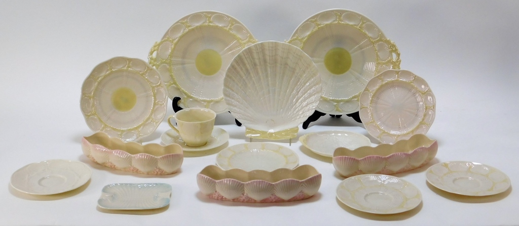 31PC IRISH BELLEEK NAUTILUS