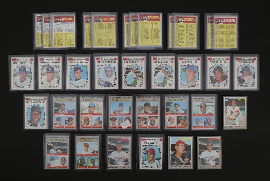 32 1970 TOPPS BASEBALL CARDS ROSE