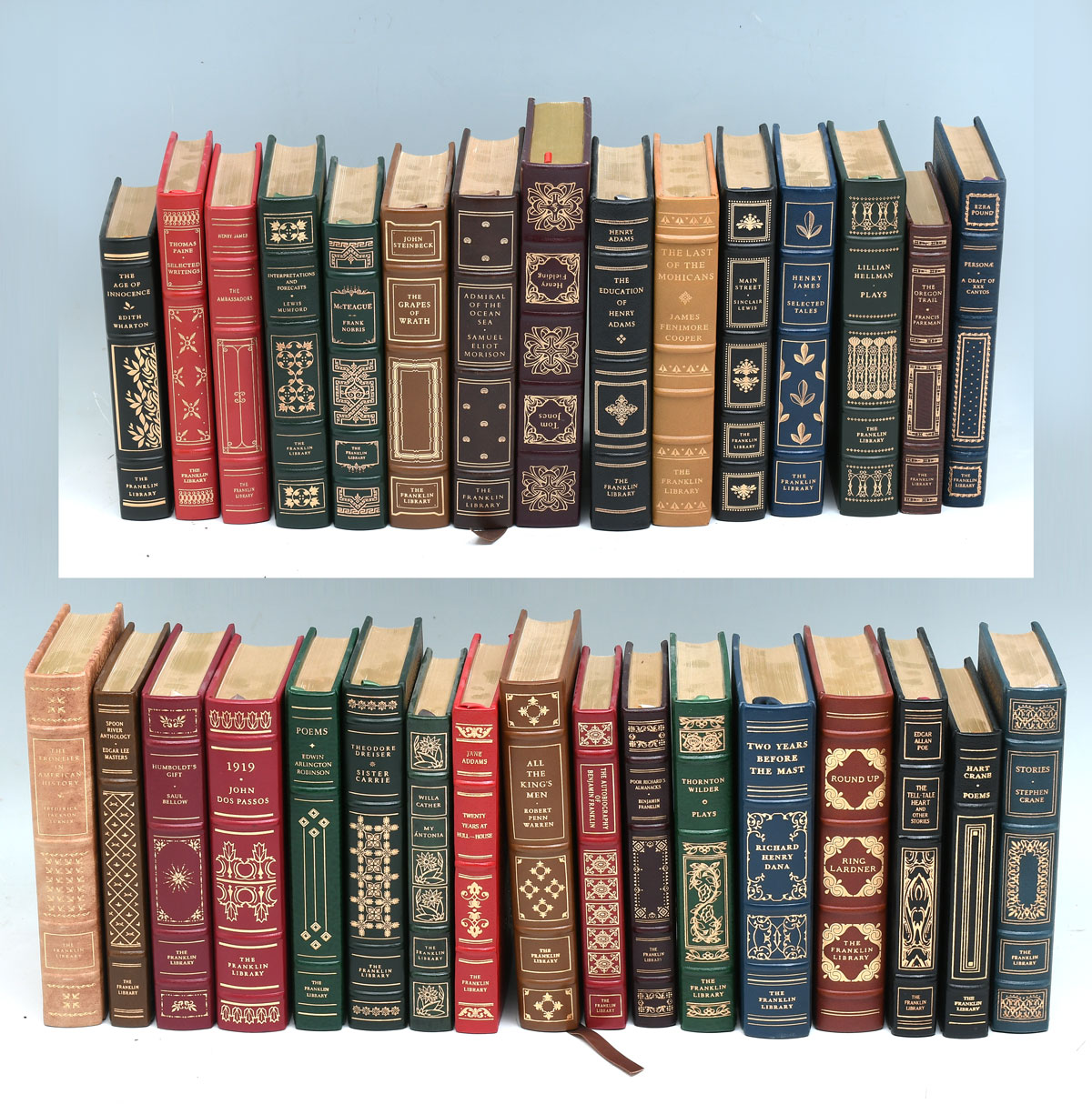 32 PC. FRANKLIN LIBRARY LEATHER