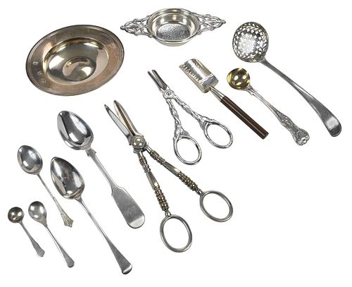 32 PIECE ASSORTED SILVER