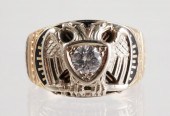 32ND DEGREE 14K GOLD DIAMOND M