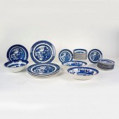 32PC JOHNSON BROS. BLUE WILLOW