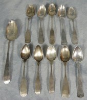 33 assorted 19th coin silver t