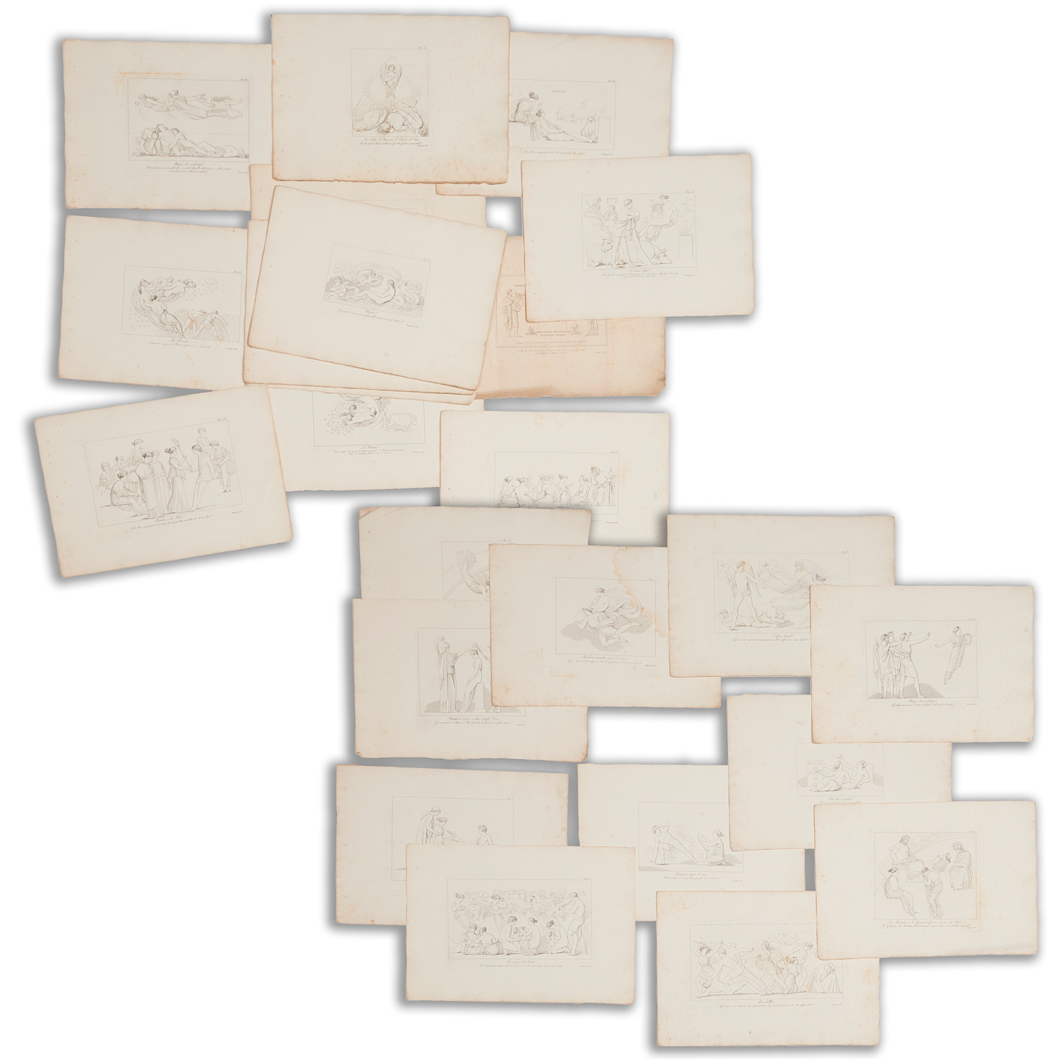(33) JOHN FLAXMAN ENGRAVINGS,