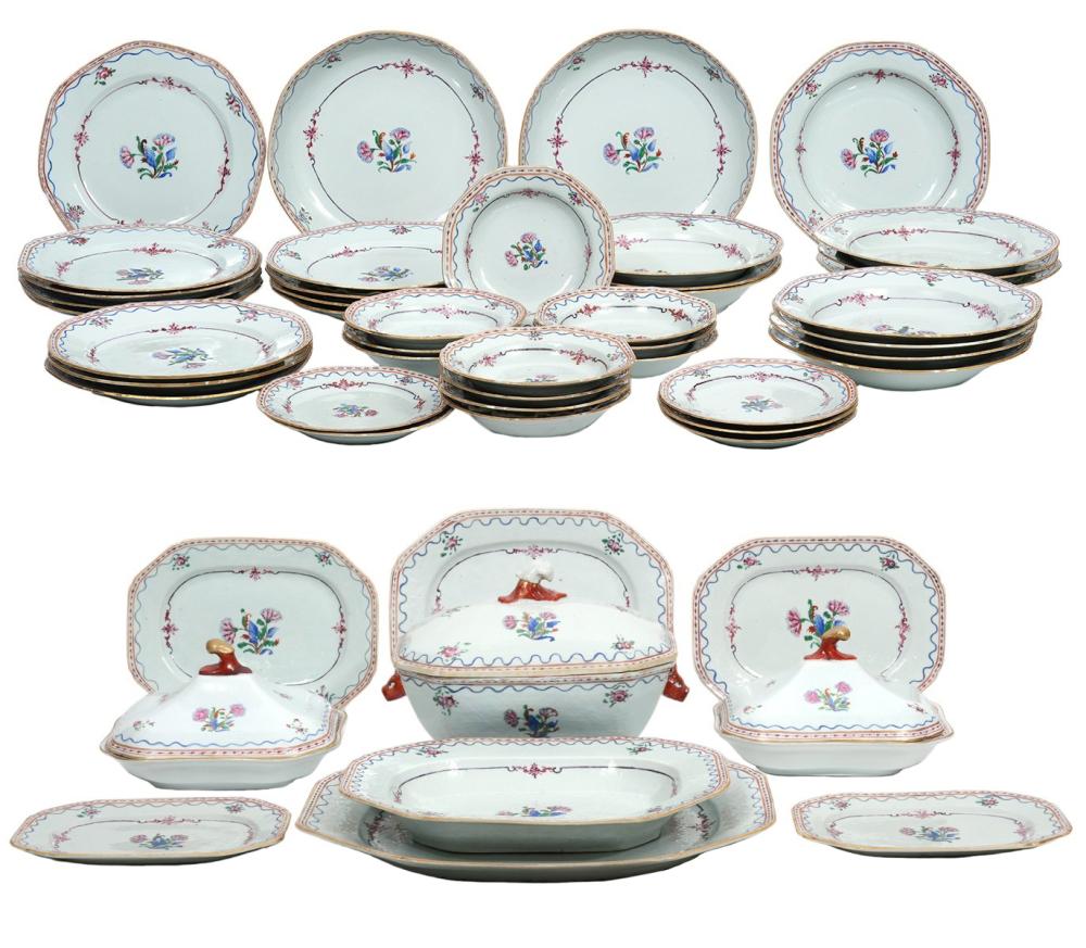 33 PC CHINESE EXPORT PORCELAIN