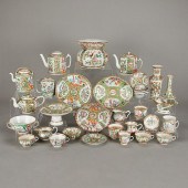 33 PCS 19TH C. CHINESE ROSE ME