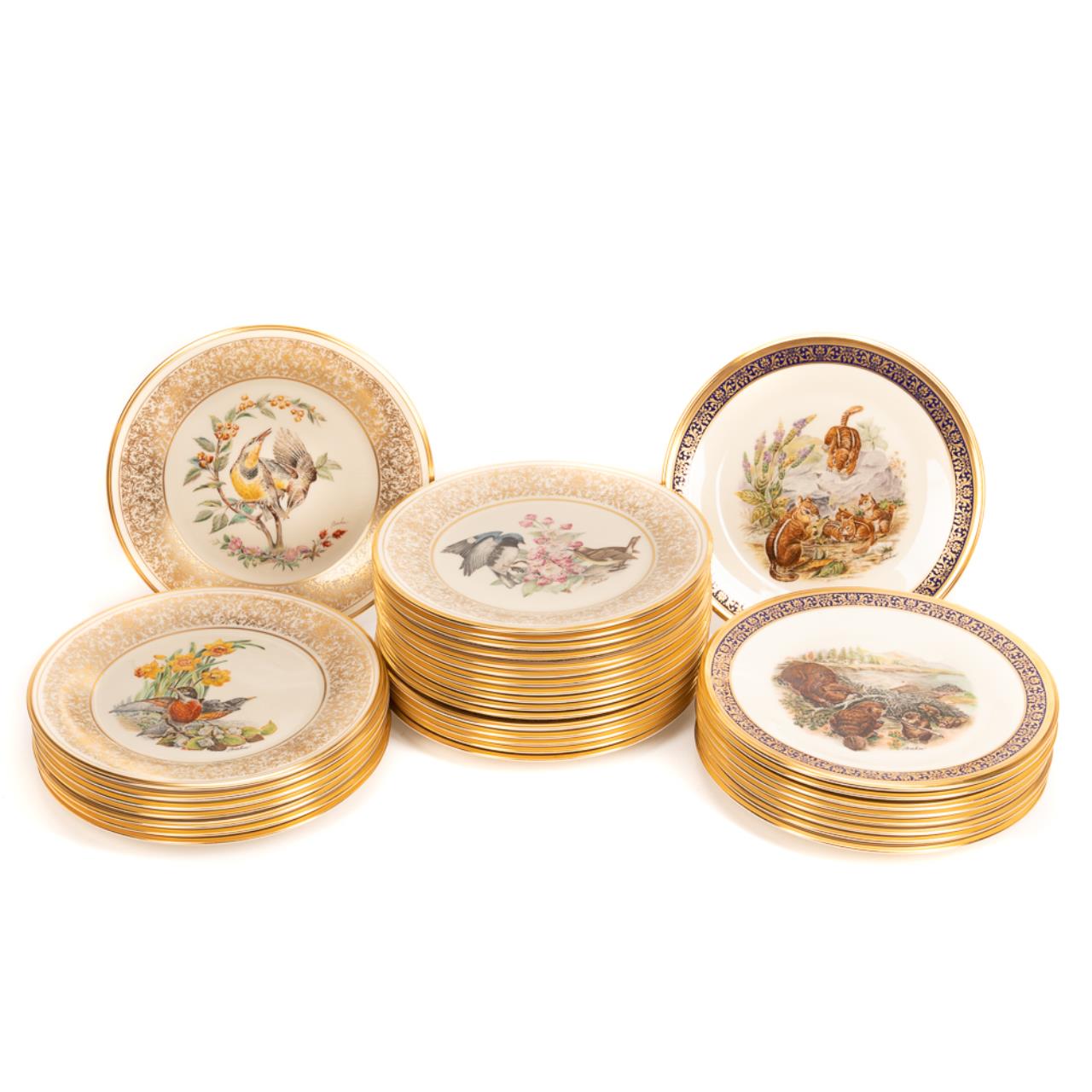 33 PCS, BOEHM LENOX ANIMAL & BIRD