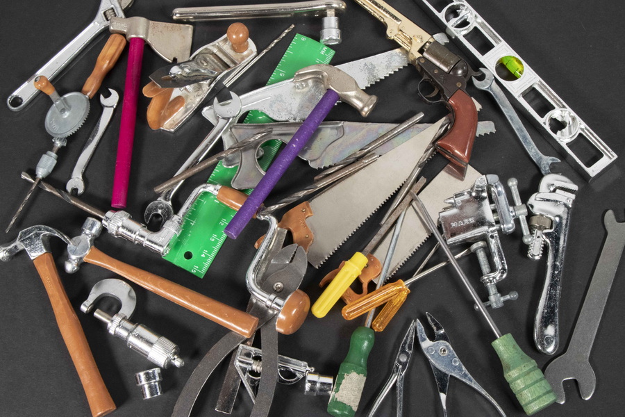 (33 PCS) MINIATURE TOY TOOLS Lot of