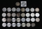 33 PEACE SILVER DOLLARS1-1921,