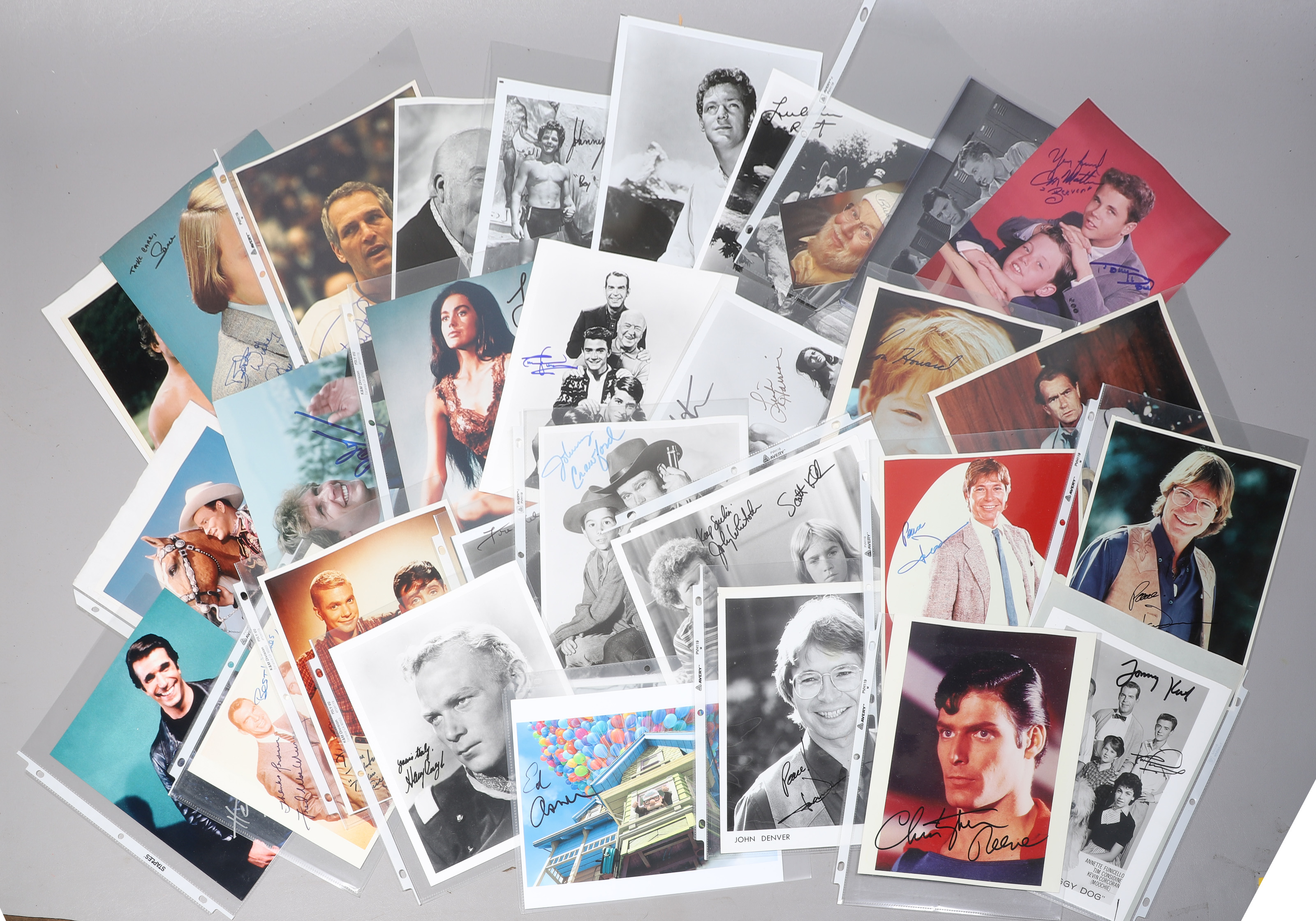 (33) Signed photos, many