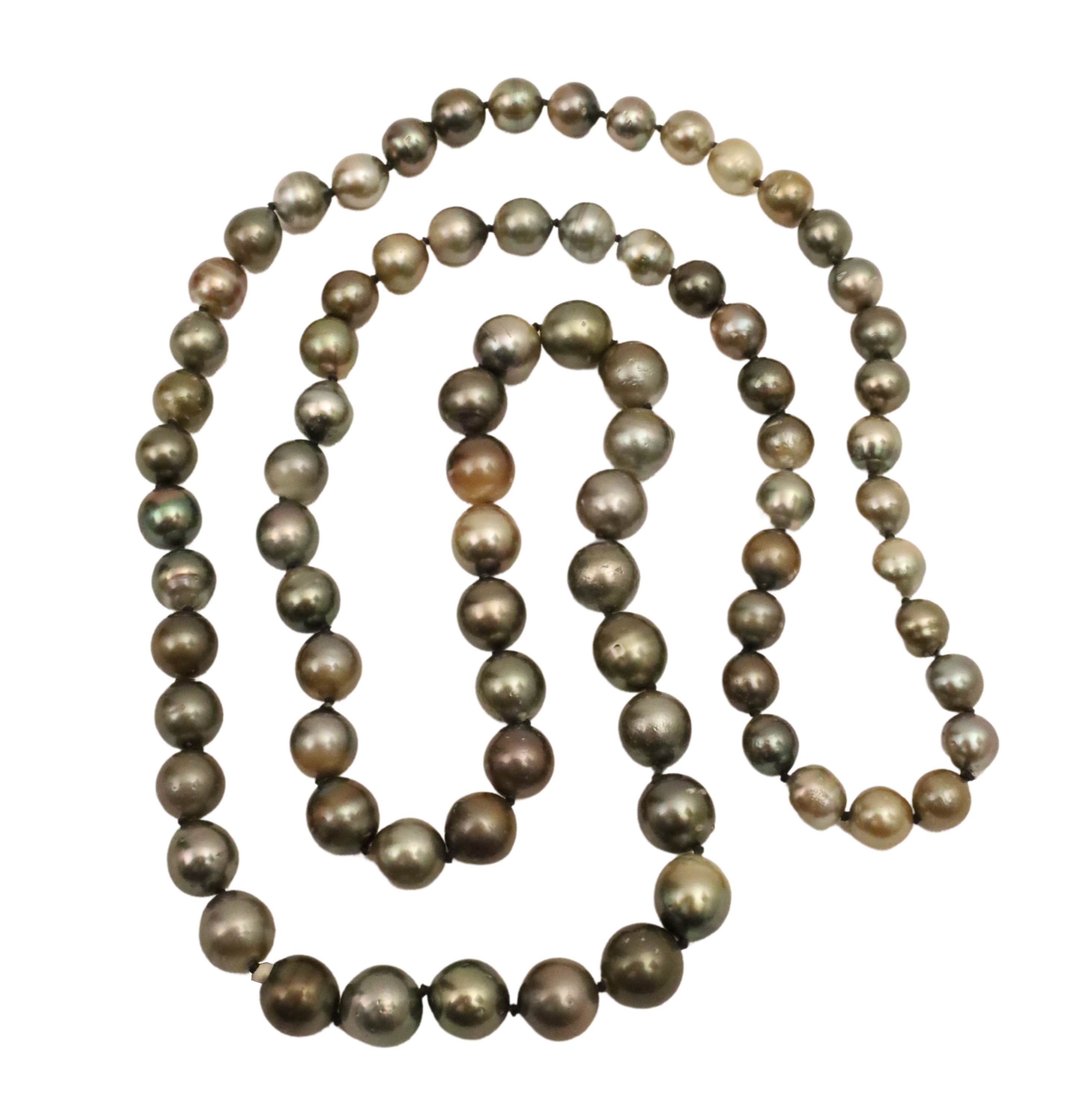 33" STRAND OF TAHITIAN PEARLS