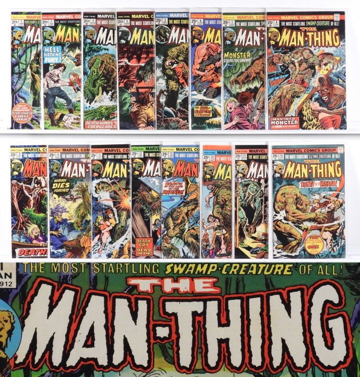 34 MARVEL COMICS MAN-THING #1-#22 &