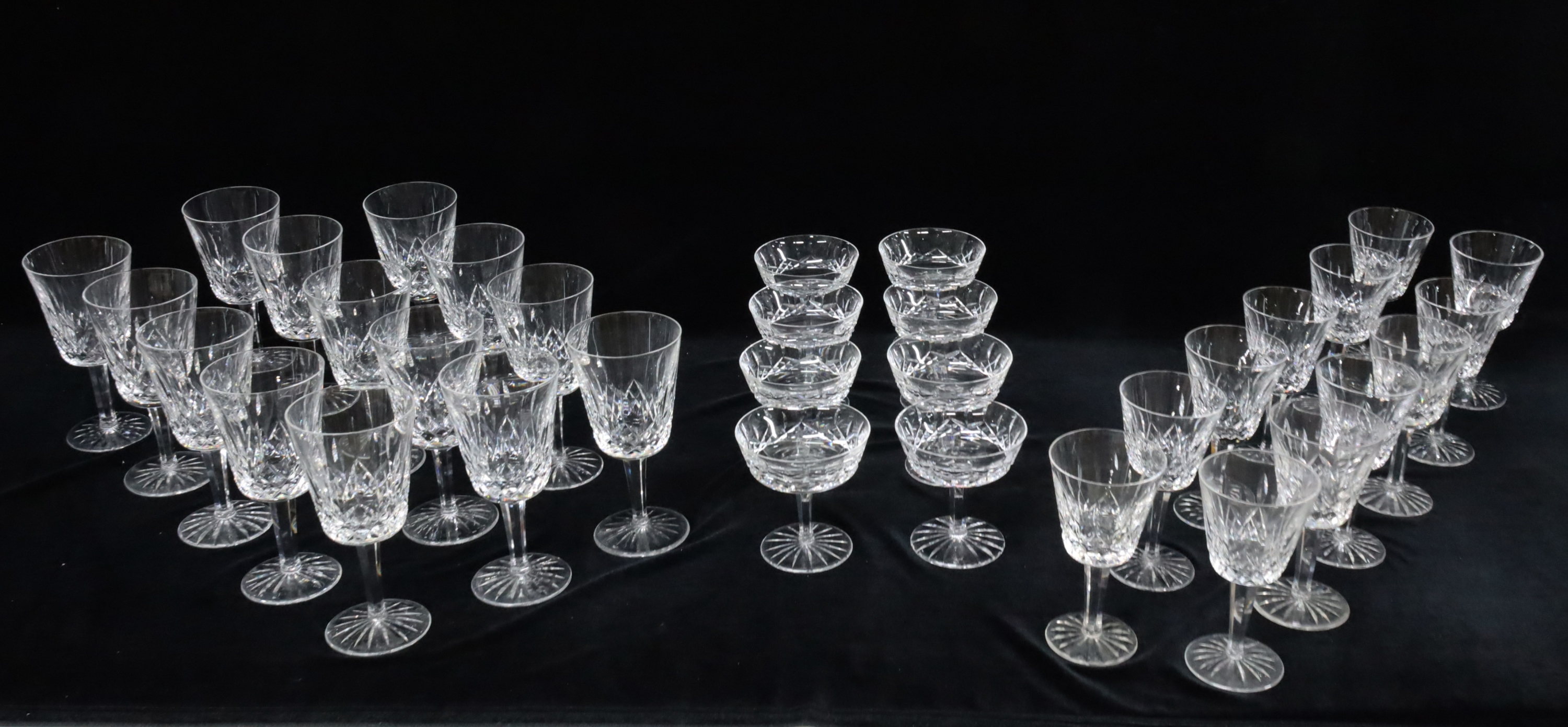 34 PC. LOT OF WATERFORD CRYSTAL